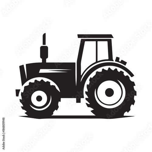 tractor vector silhouette clip art logo design illustration icon collection
