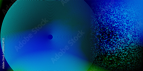 Blue abstract hi speed internet technology background illustration. eye scan virus computer. motion move.
