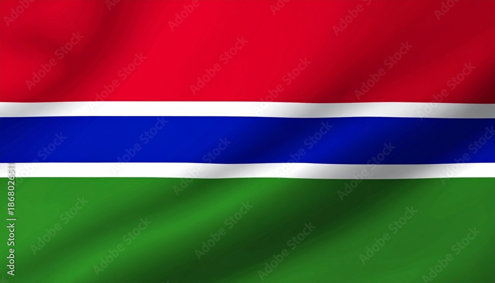 Fototapeta premium Flag of The Gambia 