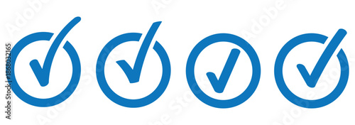 Check mark icon button set. check box icon with right or correct buttons and yes checkmark tick box icons - checkbox symbol sign. editable strokes. vector illustration
