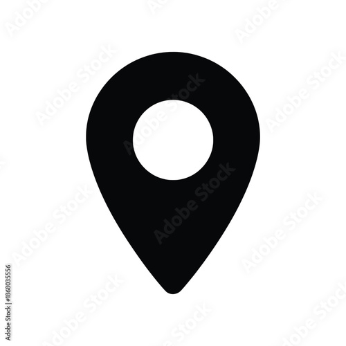 Location Pin Icon for Navigation and Mapping