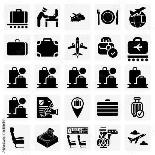 Passenger Processing At The Airport – From Security Checkpoints To Baggage Claim Conveyors For Transportation Design And Apps.