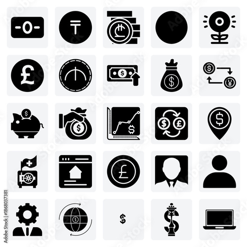 Financial Operations And Wealth Management – Investment, Profit, And Banking Symbols For Corporate Presentations