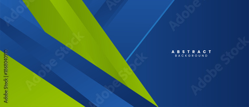 Blue and green geometric shapes abstract background geometry shine and layer element vector for presentation design. Suit for business, corporate, institution, party, festive, seminar, and talks.