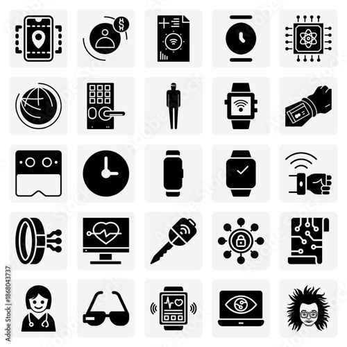 Digital Transformation And Emerging Technologies, Including Smart Glasses, Health Monitoring, And Cryptocurrency Exchange Visuals