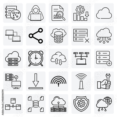 Modern Digital Infrastructure Concepts – Cloud Servers, Data Centers, And Network Towers For Technology Designs