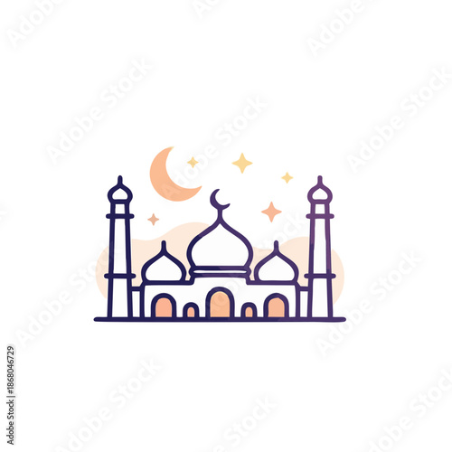 taj mahal vector background