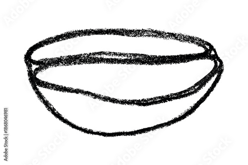 Hand drawn fresh roasted coffee bean Arabica robusta seed doodle Single element for print, web, design, decor