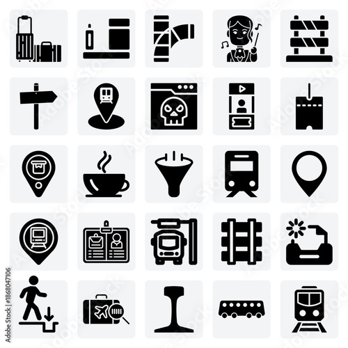 Railway Station And Passenger Services – Boarding, Tickets, And Baggage Handling For Travel And Transportation Themed Projects.