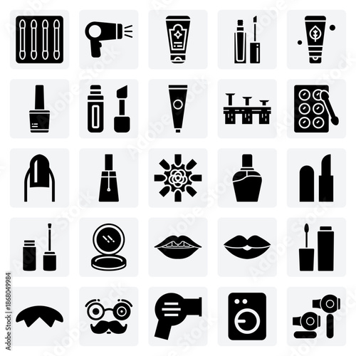 A Range Of Cosmetic And Hygiene Products – Facial Cleansers, Lip Gloss, And Cotton Buds For Health And Beauty