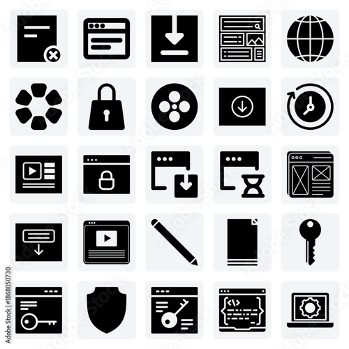 Web Security And Content Access – Locked Pages, Secure Downloads, And Page Loading Indicators For Secure Web Applications.