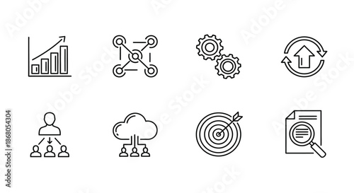 Business concepts and strategies illustration