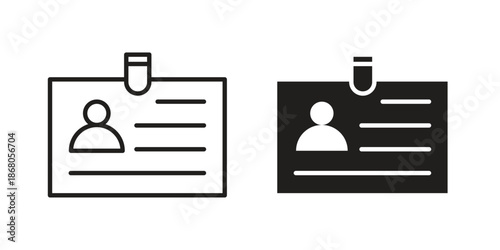 Visitor icon doodle set. editable outline stroke vector eps