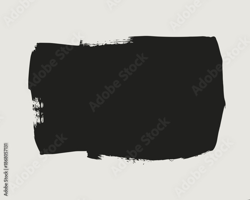 Abstract black paint stroke on canvas background artistic expression contemporary art minimalist design monochrome painting texture wall art graphic resource element for modern interior design visual