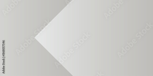 Minimalist White Abstract Background with grey & Cyan Geometric Line Art. Modern minimalist design with gradient line art. Technology concept with a geometric line.