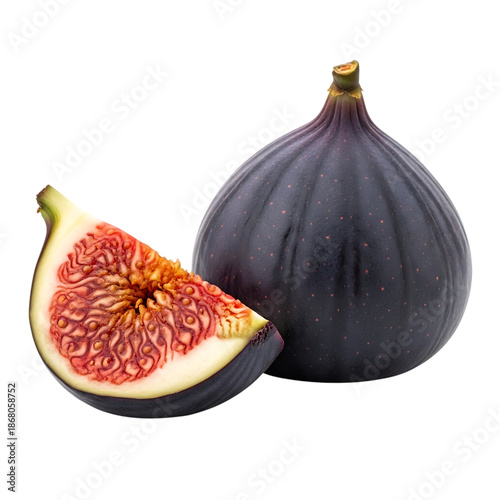 Fresh fig displaying interior