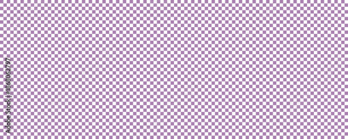 Purple white checkered colors. Two color checkerboard. Purple and white colors of checkerboard. Chessboard, checkerboard texture. Squares pattern background. texture.