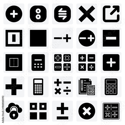 Arithmetic And Calculation Visuals – Fundamental Math Operations For Educational Materials And Online Learning Platforms