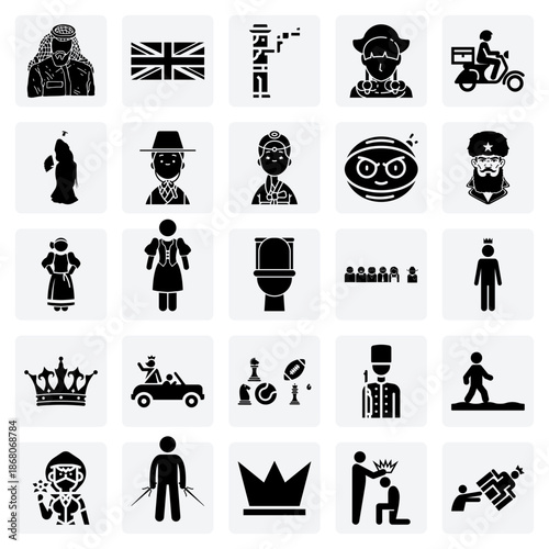A Mix Of Nationalities And Cultural Figures – For Use In Projects About History, Travel, And Pop Culture