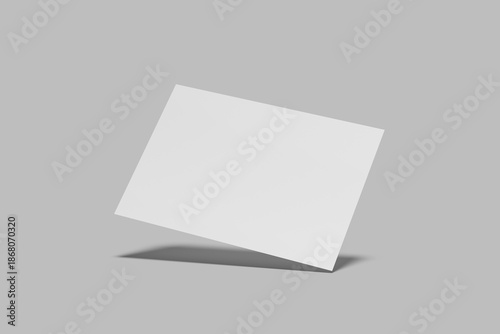 A4 landscape Flyer Blank Mockup