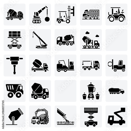 Heavy Machinery For Construction And Demolition Projects, Including Cranes, Lifts, And Road Rollers