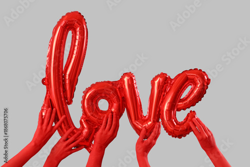 Female hands with word LOVE...