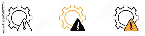 Troubleshoot icon vector. System settings error symbol. vector illustration.