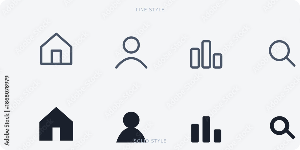 Fototapeta premium Mega Bundle of Minimalist UI Icons and Geometric Triangle Logos - Modern Navigation Symbols for Web and Mobile App Design