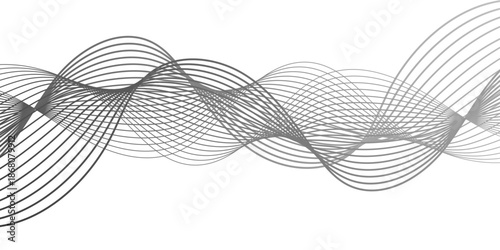 An abstract depiction of flowing waveforms, evoking a sense of dynamic movement and rhythmic elegance. The image captivates with its delicate lines and the interplay of light and shadow.