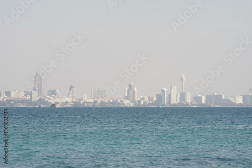 Pattaya citiscape view from Koh Larn island