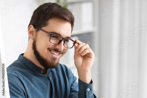 Portrait of handsome man wi...