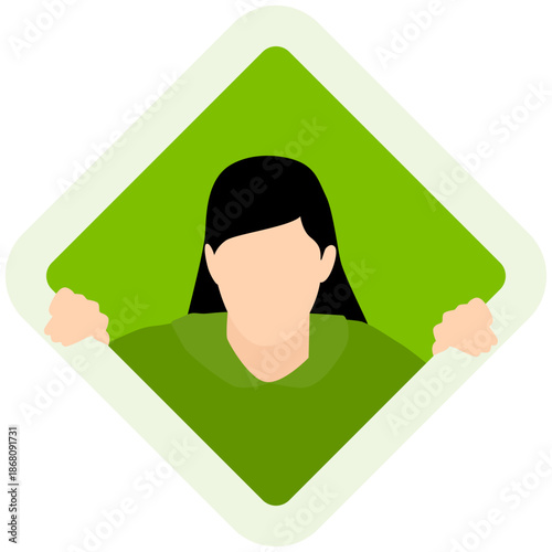 People Peeping Illustration