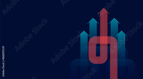 Abstract arrow direction. Technology background. High speed. Hi-tech