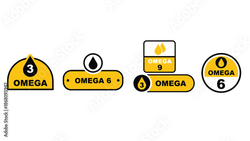 Infographic highlighting various types of omega fatty acids and their benefits