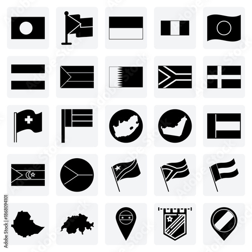Symbols Of National Pride From Around The World – Flags For Educational, Political, And Cultural Design Projects.