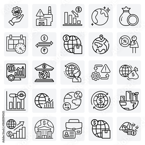 World Economy Indicators And Performance – Percentage Growth, Employment Statistics, And Prolonged Market Impact For Financial News And Reports.