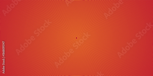 Abstract Concentric Circles of Warmth: A Gradient of Yellow and Orange Radiating Outward. eps10