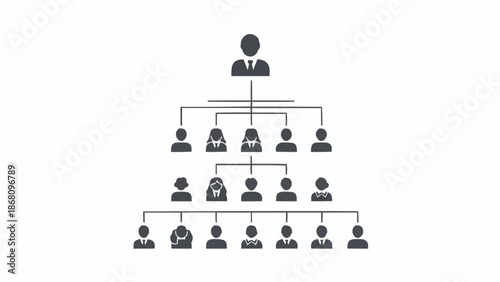 Organizational Chart Showing Hierarchy and Management Structure.