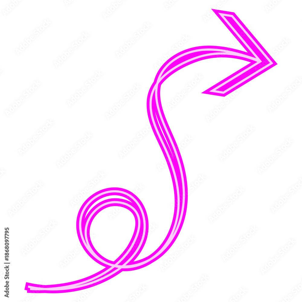 Obraz premium Neon Arrow Icon