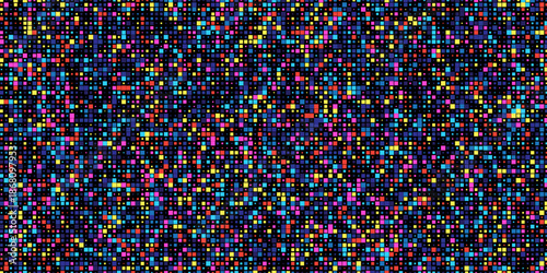 Colorful abstract pixelated mosaic background with vibrant square patterns