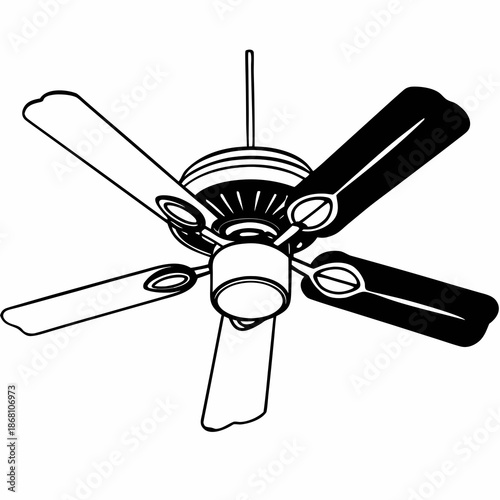 Modern ceiling fan with lights