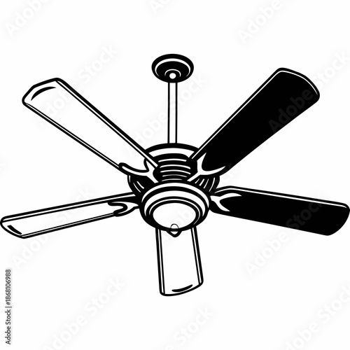 Modern ceiling fan with lights