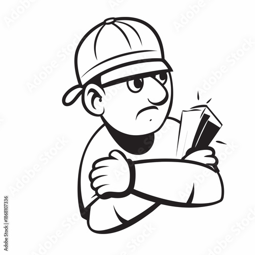 Frustrated man with broken phone