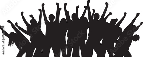 Group of people celebrating