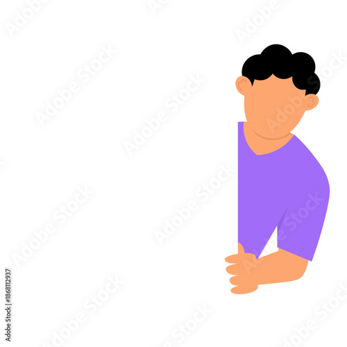 People Peeping Illustration