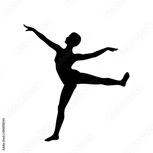 Dancer in graceful pose