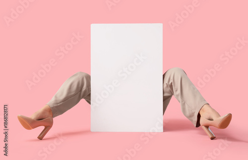 Young businesswoman with bl...
