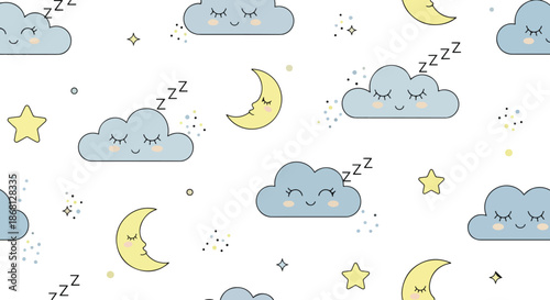Dreamy night sky pattern