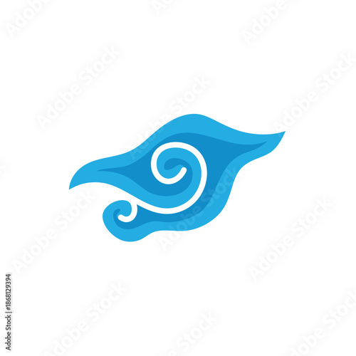 Indonesian mega cloudy batik motif vector illustration.