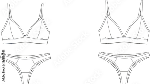 Line of women's lingerie women's underwear panties line fashion clothing